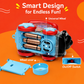Goyal's Transparent Gear Engine Toy | 360° Rotating 3D Mechanical Gear Vehicle with Engine Sound & Colourful Lights | Interactive Concept Toy for Kids | Multicolour