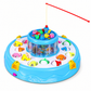Goyal's Fishing Fish-Catching Game with 26 Piece Fishes, 2 Rotary Ponds and 4 Pods with Music and Light Function (Blue)