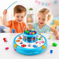 Goyal's Fishing Fish-Catching Game with 26 Piece Fishes, 2 Rotary Ponds and 4 Pods with Music and Light Function (Blue)