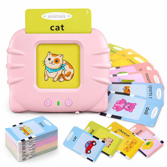 Goyal's Talking Flash Cards for Kids | 112 Double-Sided Cards with 224 Words, Animal Sounds & Pronunciation | Interactive Educational Learning Toy | Montessori Learning Cards for Toddlers