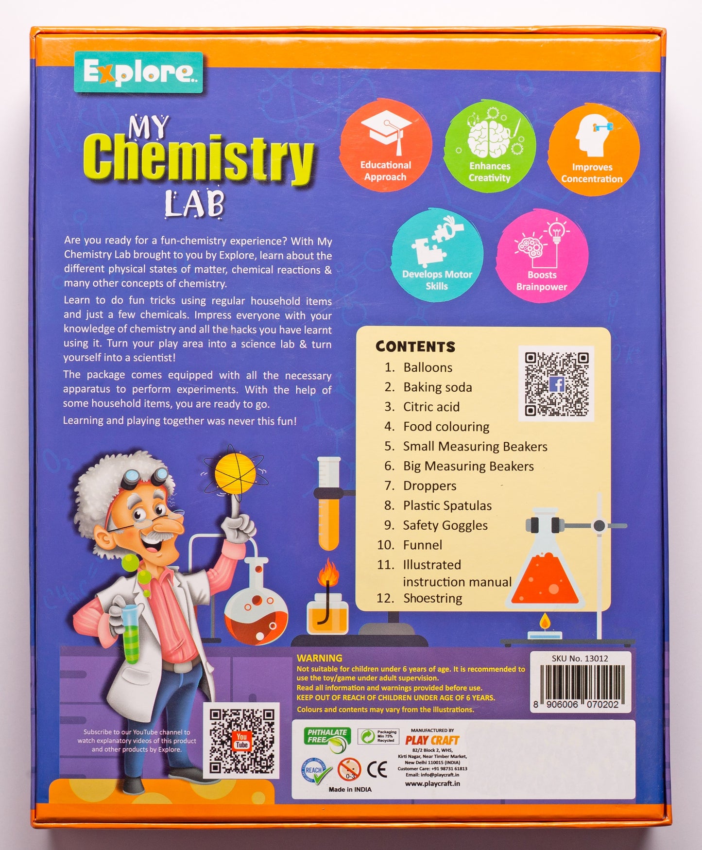 Goyal's Science Experiments STEM Learner | My Chemistry Lab (Learning & Educational DIY Activity Toy Kit, for Ages 6+ of Boys and Girls)