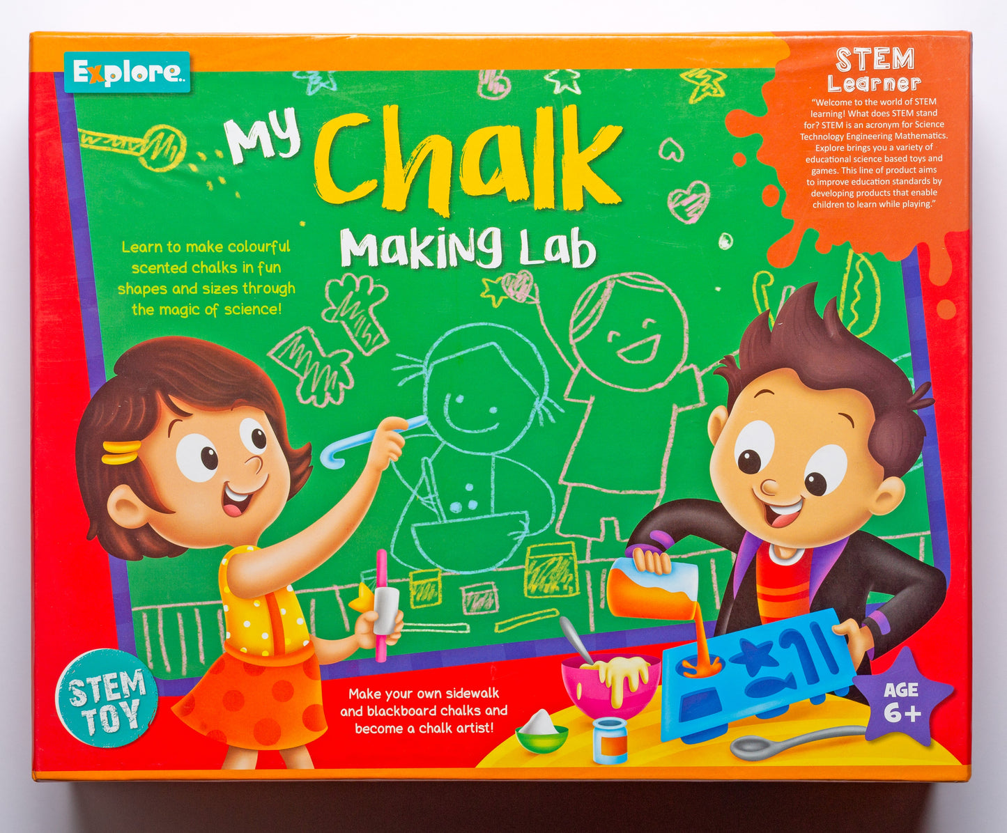 Goyal's Science Experiments STEM Learner | My Chalk Making Lab (Learning & Educational DIY Activity Toy Kit, for Ages 6+ of Boys and Girls)