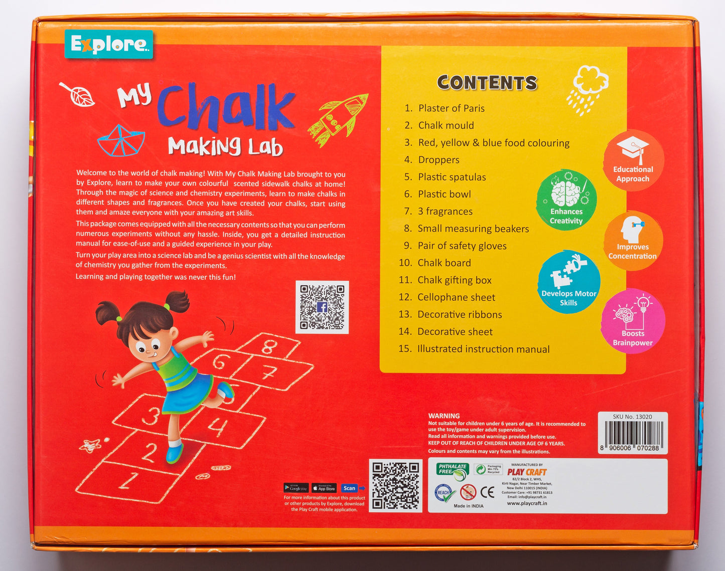 Goyal's Science Experiments STEM Learner | My Chalk Making Lab (Learning & Educational DIY Activity Toy Kit, for Ages 6+ of Boys and Girls)