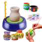 Goyal's Kids Pottery Wheel Kit - Battery Operated Pottery Wheel & Painting Kit for Beginners with Modeling Clay, Sculpting Clay & Tools