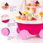 Goyal's Ice Cream Cart Pretend Play Set for Kids | Sweet Shop Trolley with Umbrella, Ice Cream Cones, Popsicles, Sweets & Play Money | Educational Role Play Toy for Boys & Girls | Ages 3+