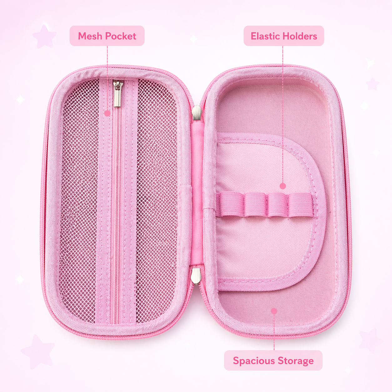 Goyal's 3D Unicorn EVA Hard Shell Pencil Case for Girls | Large Capacity Double Layer Pencil Box with Mesh Pocket & Pen Slots | Waterproof Durable Cute Stationery Organizer for Kids School Students
