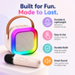 Goyal's Rechargeable Karaoke Mic with Speaker | Wireless Bluetooth Singing Microphone with LED Lights & Voice Effects | Portable Mini Karaoke Speaker for Kids & Adults