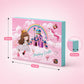 Goyal's Princess Kids Makeup Kit, Eyeshadow Palette, Nail Polish, Lip Gloss, Hair Accessories, Safe Non-Toxic Beauty Toy for Kids 31x25 cm