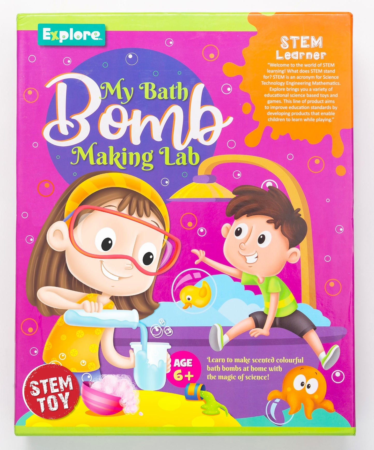 Goyal's Science Experiments STEM Learner | My Bath Bomb Making Lab (Learning & Educational DIY Activity Toy Kit, for Ages 6+ of Boys and Girls)