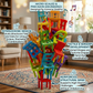 Goyal's Chair Tower Stacking Game | 36-Piece Balance & Building Game with 6 Colours & 10 Challenge Cards | Interactive STEM Skill Toy for Kids & Family | 2+ Players