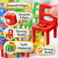 Goyal's Chair Tower Stacking Game | 36-Piece Balance & Building Game with 6 Colours & 10 Challenge Cards | Interactive STEM Skill Toy for Kids & Family | 2+ Players