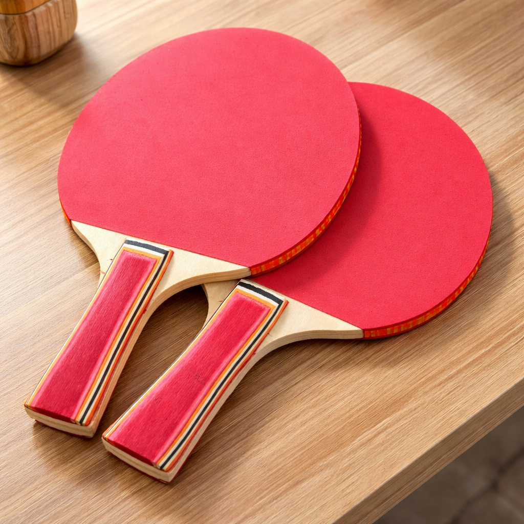 Goyal's Rebound Table Tennis Trainer Set | Self-Training Ping Pong Practice Game with Elastic Rebound Ball, Training Stand & 2 Wooden Rackets | Indoor & Outdoor Sports Toy for Kids & Family