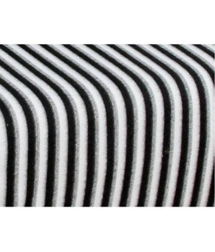 Goyal's Polar Fleece Single Bed Stripes Design AC Blanket Pack of 3 - (Black & White)