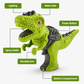 Goyal’s Dinosaur Water Spray Guns for Kids Light-up Dinosaur Water Spray Gun Battery Operated Dinosaur Spray Pistols with Light(Multicolor)