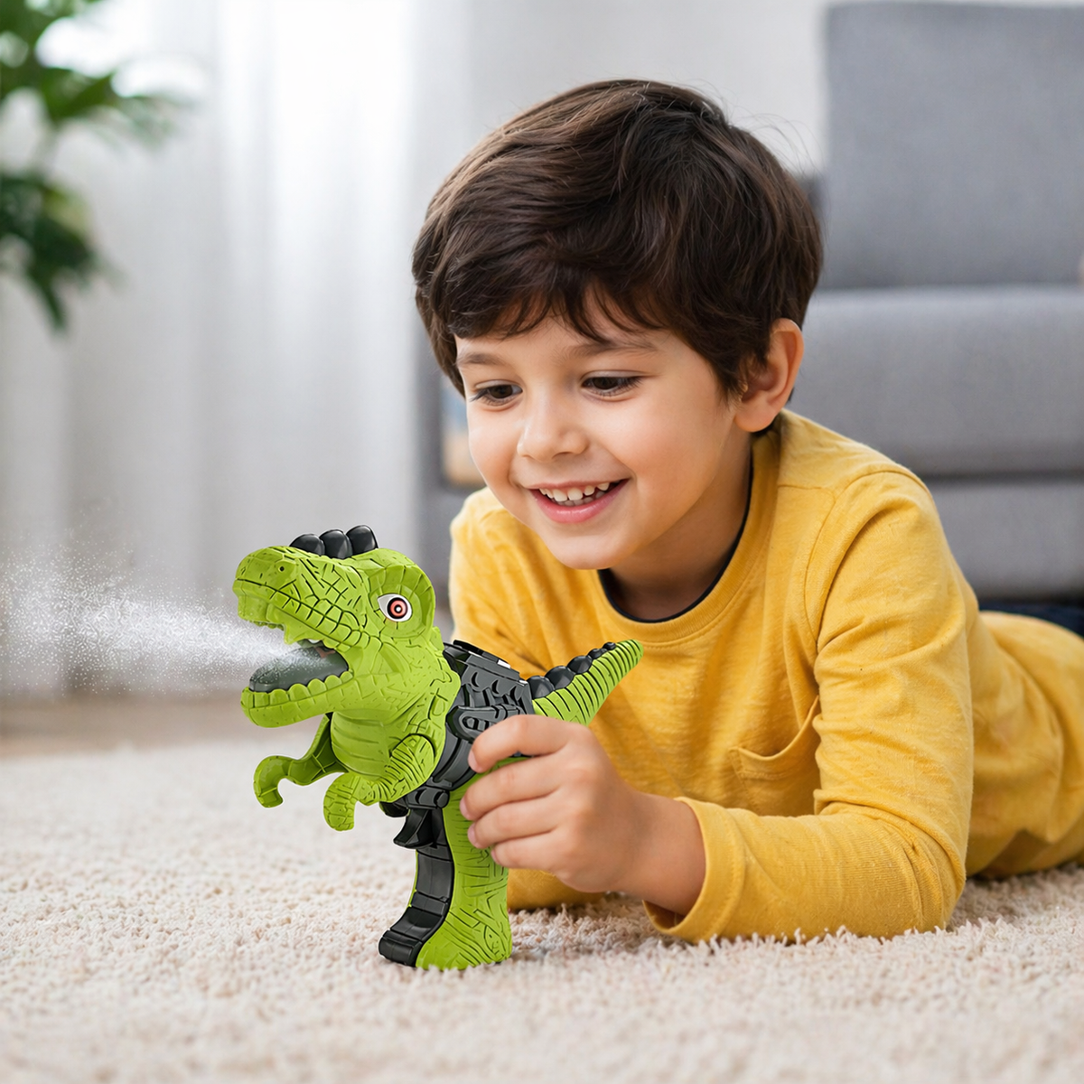 Goyal’s Dinosaur Water Spray Guns for Kids Light-up Dinosaur Water Spray Gun Battery Operated Dinosaur Spray Pistols with Light(Multicolor)