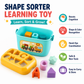 Goyal's Baby's First Shape Sorting Blocks | 16-Piece Colour & Shape Matching Activity Toy | Educational Building Blocks with Sorting Bucket & Carry Handle | Learning Toy for Toddlers | Multicolour