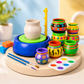 Goyal's Kids Pottery Wheel Kit | Battery Operated Pottery Making & Painting Set with 800g Clay, Sculpting Tools, Acrylic Paints & Brushes | DIY Art & Craft Kit for Beginners