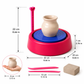 Goyal's Kids Pottery Wheel Kit | Battery Operated Pottery Making & Painting Set with 800g Clay, Sculpting Tools, Acrylic Paints & Brushes | DIY Art & Craft Kit for Beginners