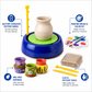 Goyal's Kids Pottery Wheel Kit | Battery Operated Pottery Making & Painting Set with 800g Clay, Sculpting Tools, Acrylic Paints & Brushes | DIY Art & Craft Kit for Beginners