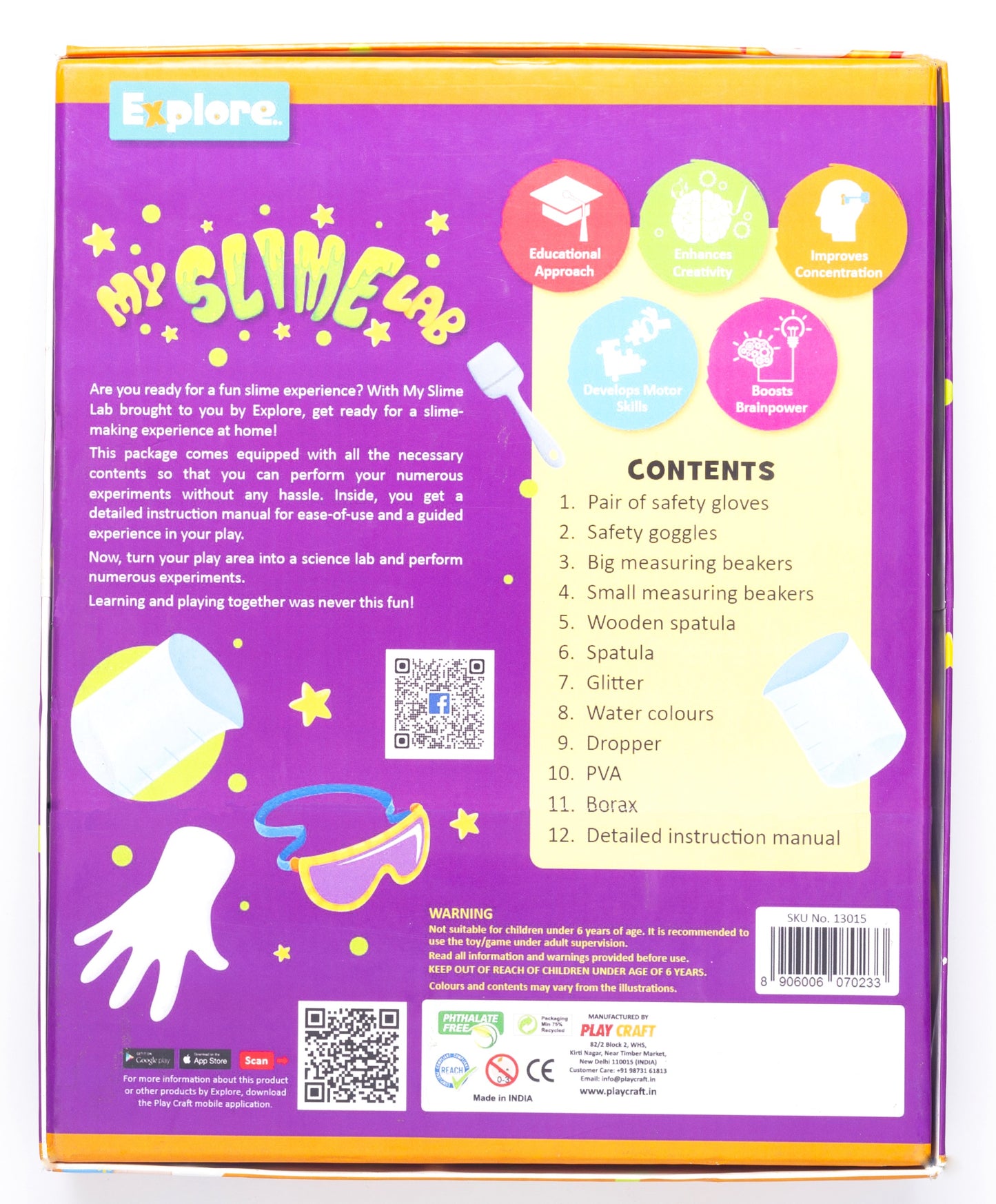 Goyal's Science Experiments STEM Learner | My Slime Lab Kit (Learning & Educational DIY Activity Toy Kit, for Ages 6+ of Boys and Girls)