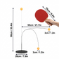 Goyal's Rebound Table Tennis Trainer Set | Self-Training Ping Pong Practice Game with Elastic Rebound Ball, Training Stand & 2 Wooden Rackets | Indoor & Outdoor Sports Toy for Kids & Family