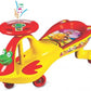 Goyal's Frog Face Design Musical Free Wheel Swing and Twist Magic Car - Yellow