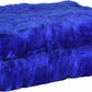 Goyal's Polyester Embossed Floral Printed 500TC Single Bed Mink Blanket 63 X 85 Inch - Blue, reversible