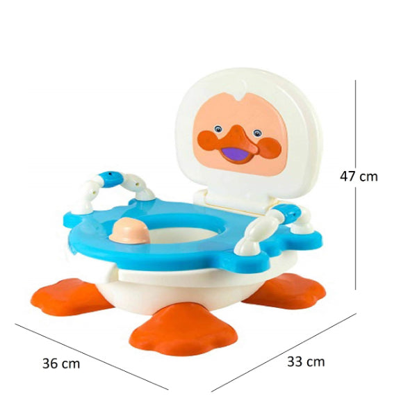 Goyal's Baby Duck Potty Training Seat with Removable Bowl and Closable Cover