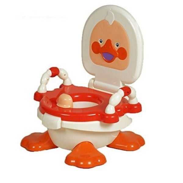 Goyal's Baby Duck Potty Training Seat with Removable Bowl and Closable Cover