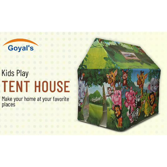Goyal's Baby Kids Animal Printed Zoo Design Play Tent House for Children Play Indoor Outdoor Games