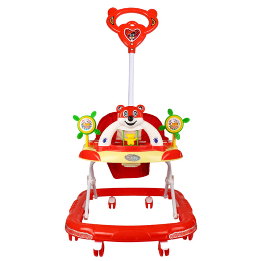 Goyal's Baby Musical Foldable & Height Adjustable Walker with Parental Handle