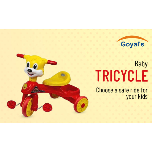 Goyal's Chikoo Baby Tricycle Ride On with Music & Lights