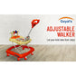 Goyal's Monkey Baby Musical & Lights, Foldable & Height Adjustable Walker with Parental Handle