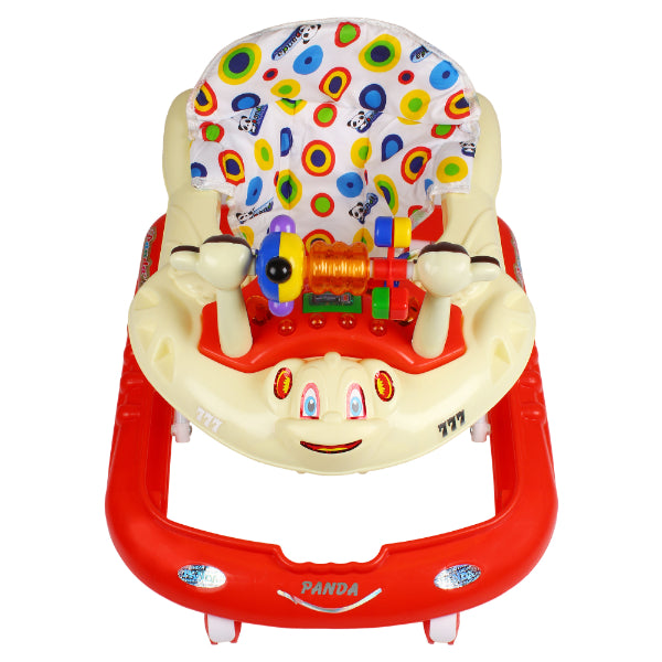 Goyal's Monkey Baby Musical & Lights, Foldable & Height Adjustable Walker with Parental Handle