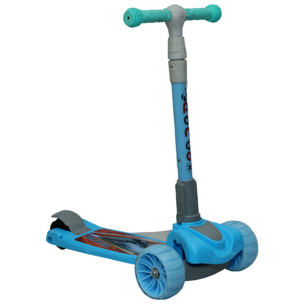 Goyal's Road Master Kids Scooter with 5 Height Adjustable & Foldable Handle I Multicolor Flashing LED Wheels I Scooter for Kids Above 2 Years