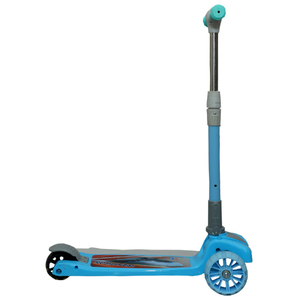 Goyal's Road Master Kids Scooter with 5 Height Adjustable & Foldable Handle I Multicolor Flashing LED Wheels I Scooter for Kids Above 2 Years