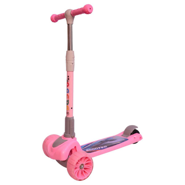 Goyal's Road Master Kids Scooter with 5 Height Adjustable & Foldable Handle I Multicolor Flashing LED Wheels I Scooter for Kids Above 2 Years