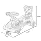 Goyal's  Kartoon Face Musical Free Wheel Swing and Twist Magic Car With Back Support