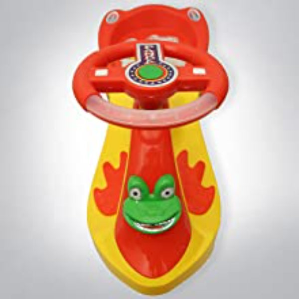 Goyal's Frog Face Design Musical Free Wheel Swing and Twist Magic Car