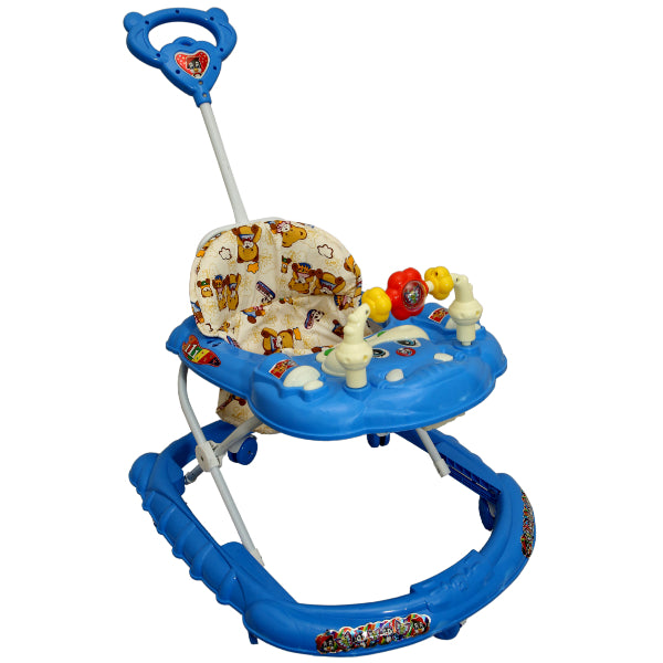 Goyal's Cartoon Baby Adjustable Walker - Music & Rattles