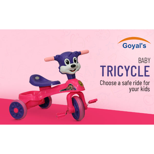 Goyal's Chikoo Baby Tricycle Ride On with Music & Lights