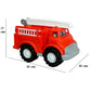 Goyal's Fire Brigade Ambulance Toy Vehicle with Fire Rescue Ladders - No Metal Axle or Nut Used, No Sharp Edges, Safe Toy for Baby Kids