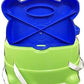 Goyal's 6-in-1 Multipurpose Booster Seat Swing Kids Feeding High Chair with Long Hook Ropes - Green & Blue