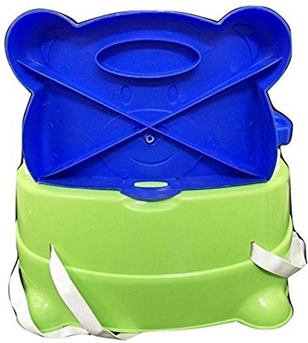 Goyal's 6-in-1 Multipurpose Booster Seat Swing Kids Feeding High Chair with Long Hook Ropes - Green & Blue