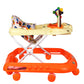 GOYAL'S Monkey Baby Walker - Music & Light Function with Adjustable Height (Orange)