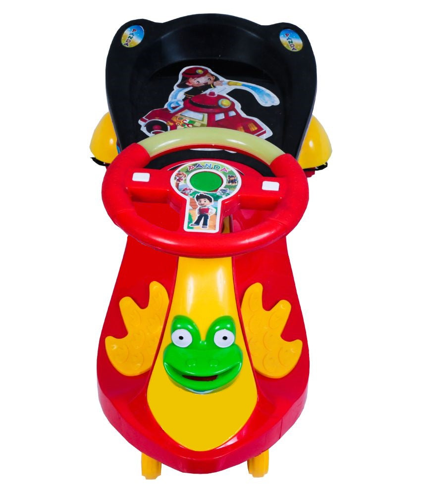 Goyal's Frog Face Design Musical Free Wheel Swing and Twist Magic Car