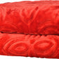 Goyal's Polyester Embossed Floral Printed 500TC Double Bed Mink Blanket 87 X 85 Inch - Red, reversible