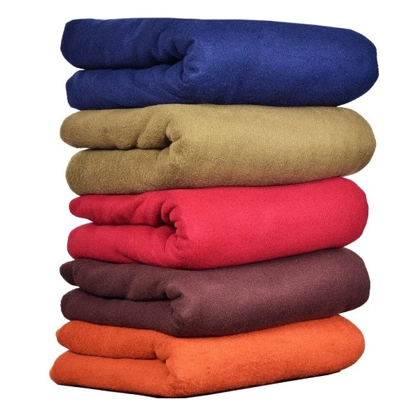 Goyal's Plain Fleece Single / Double Bed All Season Blanket / Comforter / Dohar 250TC - Pack Of 5