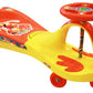 Goyal's Frog Face Design Musical Free Wheel Swing and Twist Magic Car - Yellow