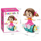 Goyal's 360 Degree Rotating Musical Dancing Girl Doll Toy with Attractive Multi Color Flashing Lights (Sit Girl)